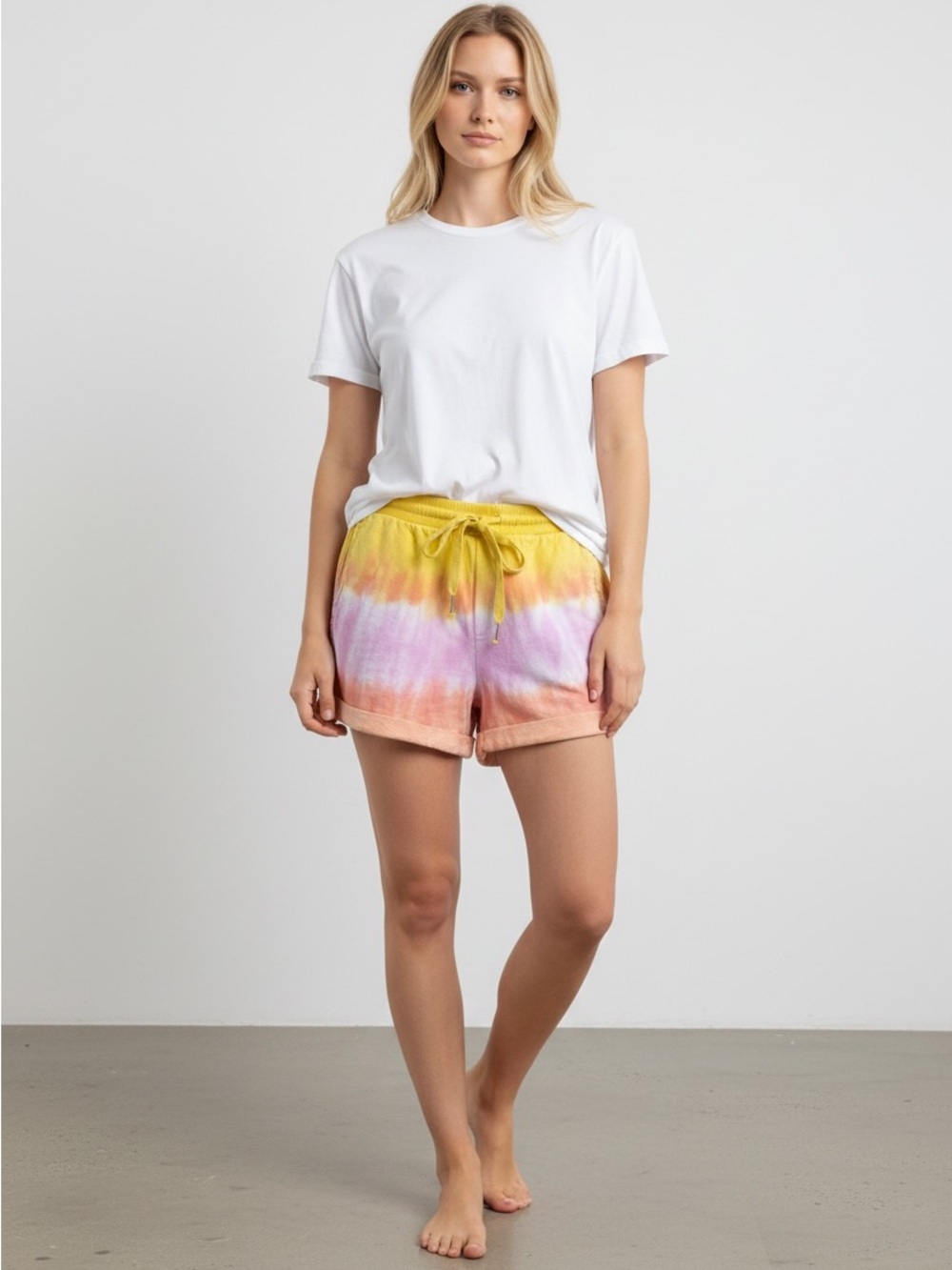 Young Fabulous & Broke Tie-Dye Parker Shorts Size XS